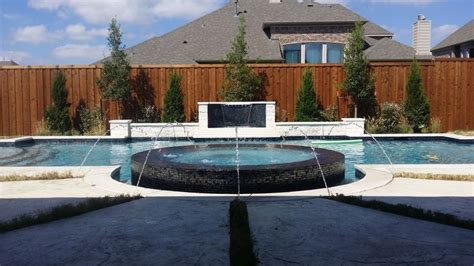 Swimming Pool And Spa Auqa Blue Pebble Sheen Black Tile Spa Pool