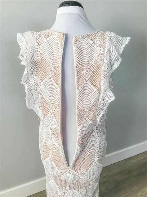 Nude Lace Maxi Dress