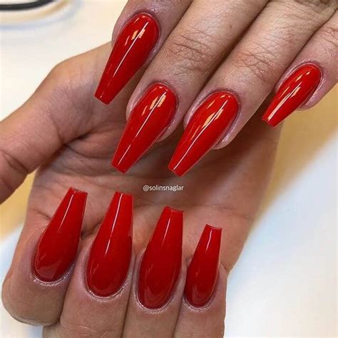 24 Bold Red Acrylic Nail Styles Youll Adore