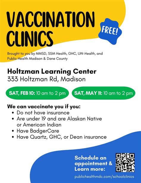 Free Vaccination Clinic Wisconsin Cancer Collaborative