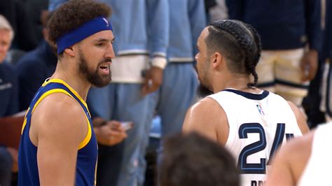 “you Suck” Dillon Brooks And Klay Thompsons Beef During Grizzlies