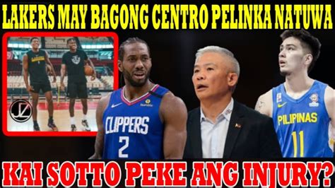 Confirm Lakers May Bagong Centro Na Natuwa Si Pelinka Kai Sotto Peke