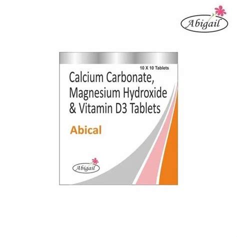 Abical Calcium Carbonate Magnesium Hydroxide And Vitamin D3 Tablet