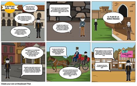 Historia de Porfirio Díaz Storyboard by 2b350632