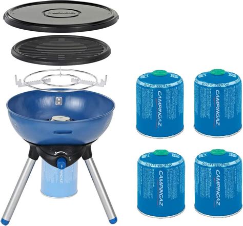 Campingaz Party Grill 200 Gas Stove Free CV470 Plus Gas Cartridge 4