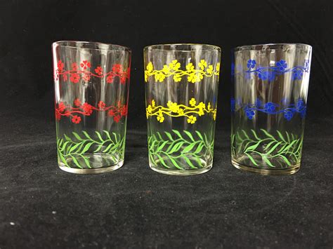 Vintage Swanky Swig Juice Glasses Set 6