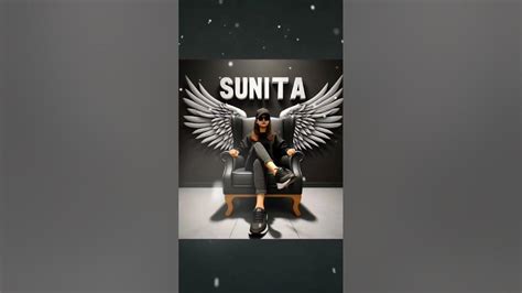 Sunita Name Short Video Create A 3d A Black Shirt A Black Cricket Cap