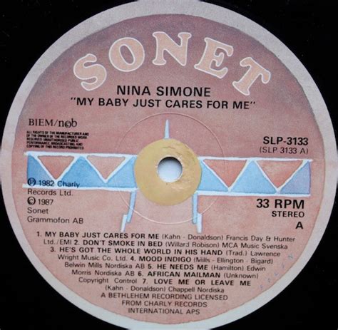 Nina Simone My Baby Just Cares For Me Lp Dreams On Vinyl Vinilo