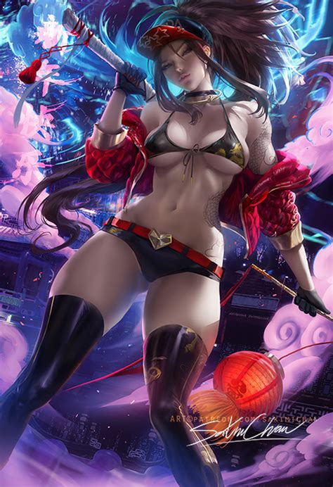 Akali Sakimichan League Of Legends Akai Hentai