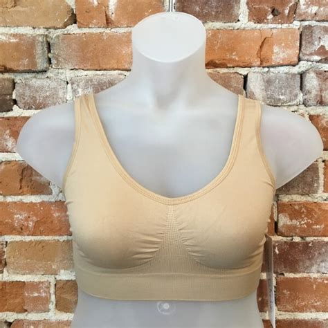 Rhonda Shear Light Nude Seamless Original Ahh Comfort Bra Bralette S New EBay