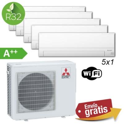 Aire Acondicionado Multisplit 5x1 Mitsubishi MXZ 5F102VF MSZ BT20VGK