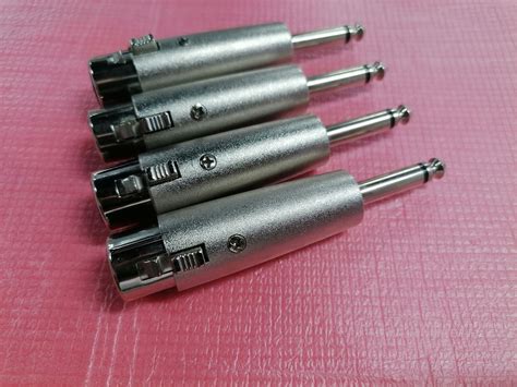 Pack Pin Xlr Female To Mm Mono Male Plug Audio Cable Mic