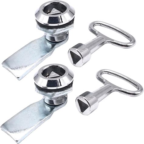 2pcs Stainless Steel Triangle Cam Lock Gas Meter Box Lockpost Box