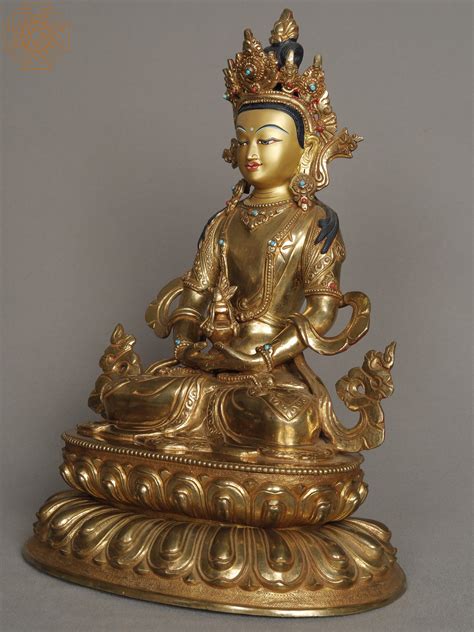 11 Copper Aparmita Statue From Nepal Amitayus Idol Exotic India Art