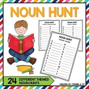 Noun Hunt By Cipher And Co Teachers Pay Teachers