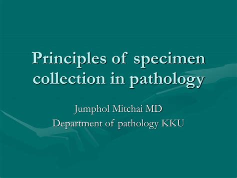 Ppt Principles Of Specimen Collection In Pathology Powerpoint