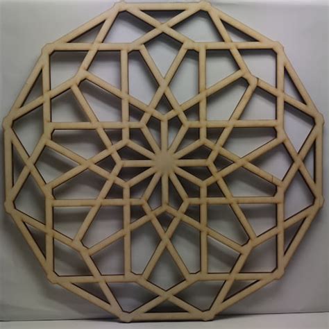 Torus Wooden Sacred Geometry Mandala Wall Hanging Etsy