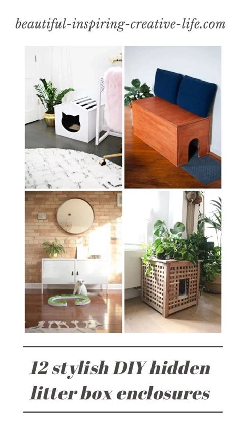 12 Stylish DIY Cat Litter Box Enclosures Hidden Litter Box Ideas