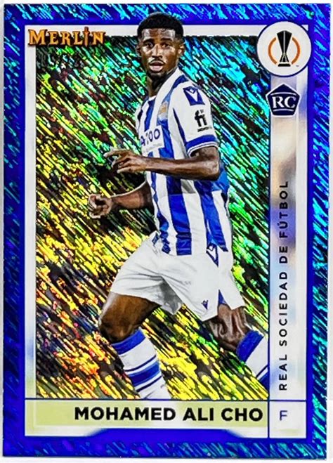 Letao Ali Cho Topps Merlin Chrome Uefa Blue