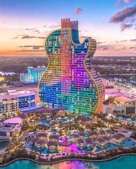 The Beautiful Hard Rock Guitar Shaped Hotel In Florida Artofit