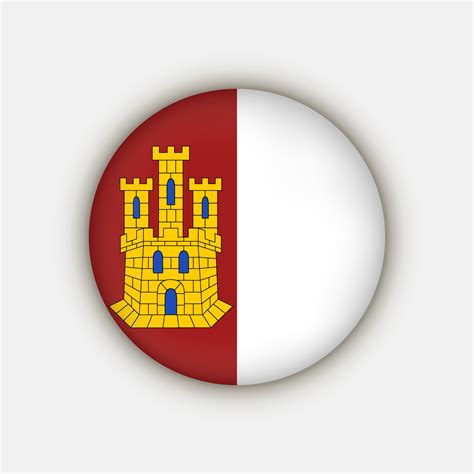 Castilla La Mancha Flag Autonomous Community Of Spain Vector