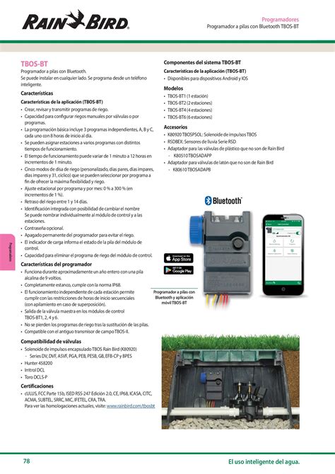 Controladores Tbos Bt Rain Bird Viga Ferretera