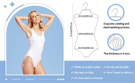 Amazon Lounsweer 10 Pack Bathing Suit Hangers Bikini Display Lingerie Wire Hangers Full
