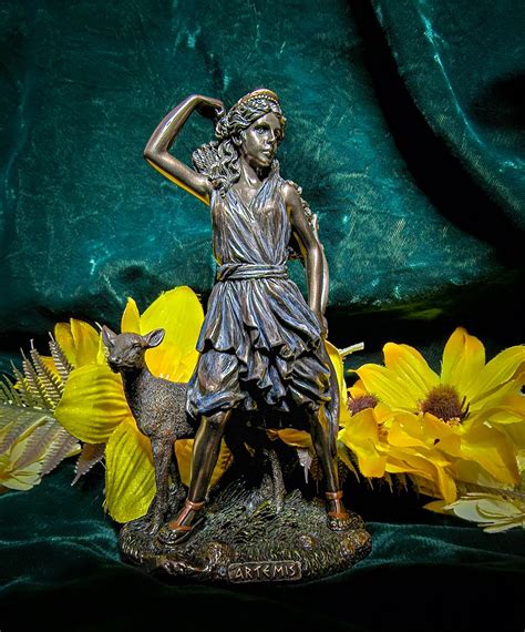 Artemis Greek Goddess Statue 6.5 In - Etsy