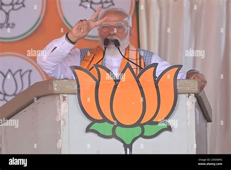 Prime Minister Narendra Modi Addresses A Public Rally Ahead Of The Lok