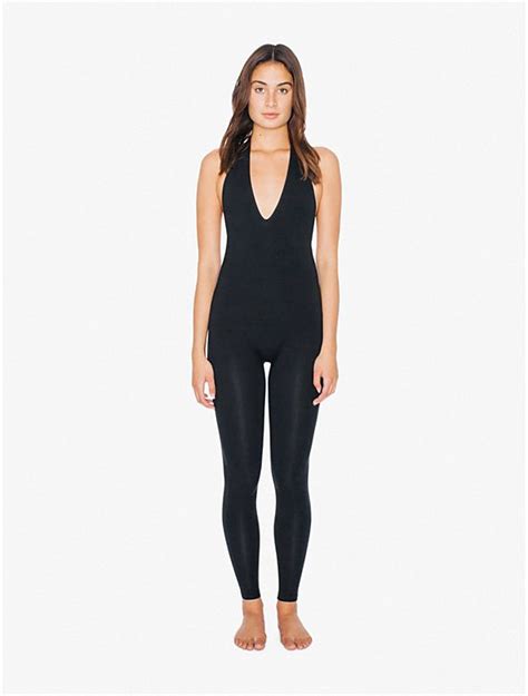 Cotton Spandex Halter Catsuit American Apparel Fashion American Apparel Tops Catsuit