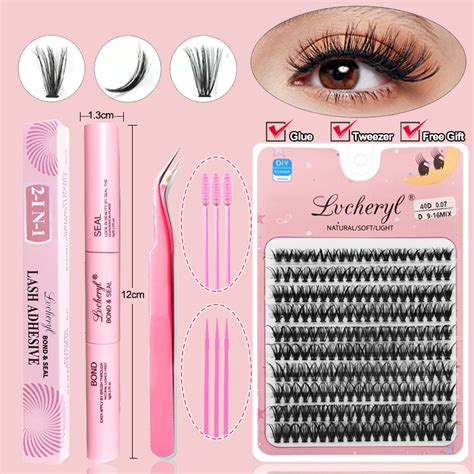 Lvcheryl Rows D D Eyelash Extensions Set Soft Hair Grafting False