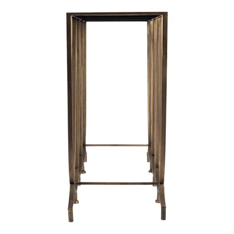 Console Table d appoint en métal doré grande 140x40x84 5 cm SAAR