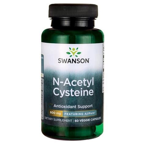 Supliment Alimentar N Acetil Cisteina 600 Mg Swanson NAC N Acetyl