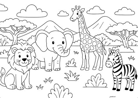 Desenhos De Animais Selvagens Para Imprimir