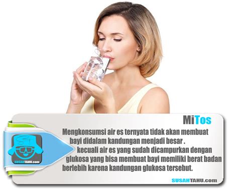 Mitos Ibu Hamil Tidak Boleh Minum Air Es