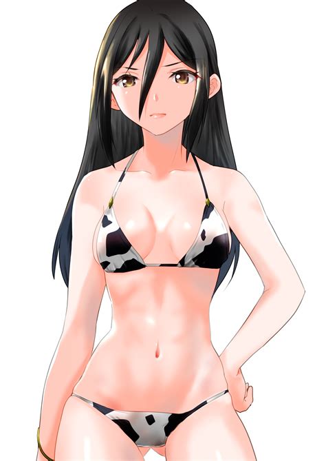 Rule 34 1girls Bikini Black Hair Bracelet Breasts Cow Print Cow Print Bikini Cow Print