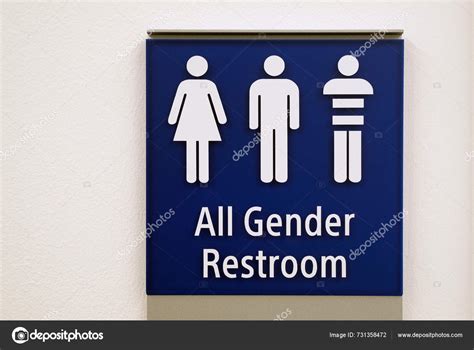 Sign Gender Neutral Restroom — Stock Photo © Lensw0rld #731358472