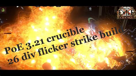 Path Of Exile Crucible Divine Budget Slayer Flicker Strike