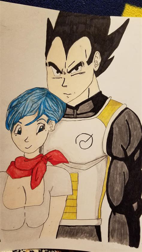 A Variation On A Picture Of Bulma And Vegeta That I Love I Know I M Not The Best Artist But I