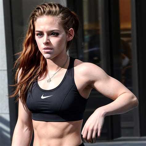 Athletic Kristen Stewart Sports Bra 2 By Igwtm On Deviantart