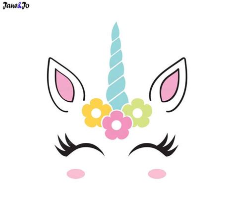 Unicornio Svg Cara De Unicornio Svg Cabeza De Unicornio Svg Etsy