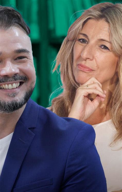 Pedimos a Rufián que diga algo bueno de Yolanda Díaz y el subconsciente