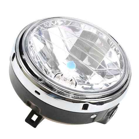 Motorrijwiel Chrome Halogeen Koplamp Lamp Licht Vo Grandado