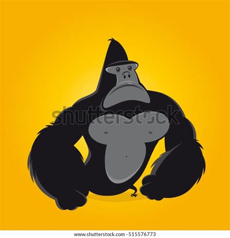 Grumpy Gorilla Clipart Stock Vector Royalty Free 515576773 Shutterstock