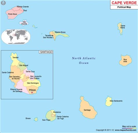 Cabo Verde Map | Map of Cape Verde | Cape Verde Maps Collection