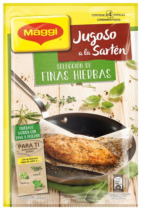 Maggi Sazonador Para Pechugas De Pollo A Las Finas Hierbas Jugoso A La