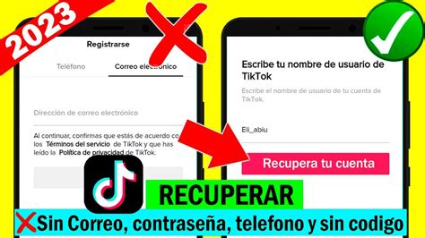 Como recuperar tu cuenta de TikTok sin correo electrónico o numero de