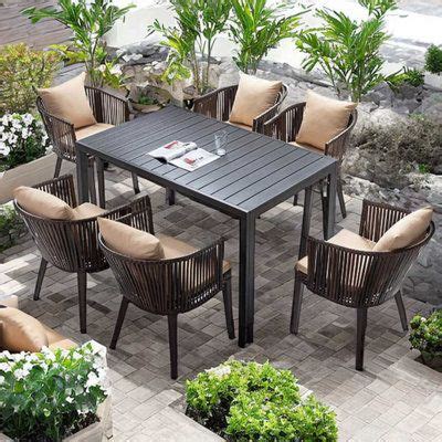 Bayou Breeze Alexyia Rectangular 6 Person 59 Long Dining Set W