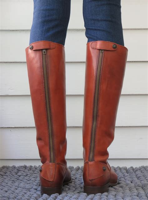 Howdy Slim Riding Boots For Thin Calves Frye Melissa Button Back Zip