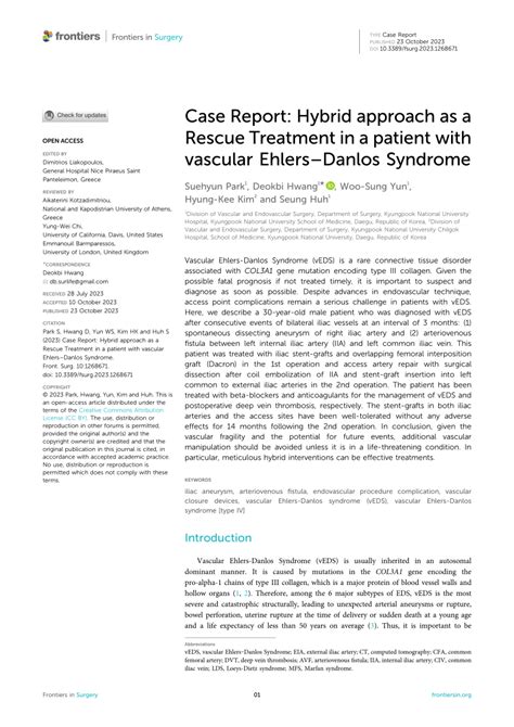 PDF Case Report Hybrid Approach As A Rescue Treatment In A Patient